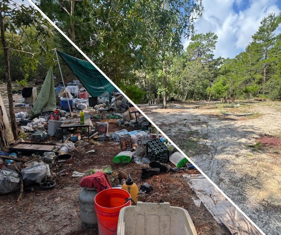 Mobile home park cleanup services Tampa Bay emergency debris removal services near me yard cleanup seffner
