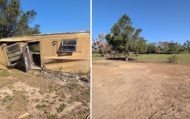 When you look up mobile home demolition near me, Site Masters is the best option, with proven results shown in detailed before and after photos.